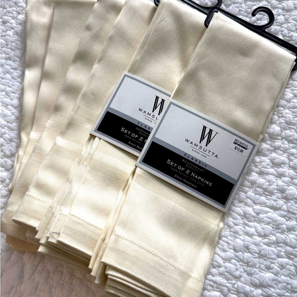 🛑SOLD🛑Wamsutta Classic Restaurant Quality 100% Cotton/Stain Resistant Napkins